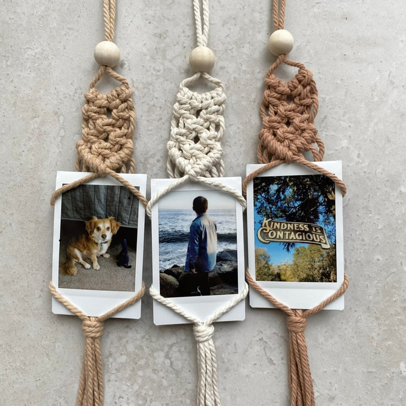 Home Textiles Europe - Macrame Wall Hanging Photo Display Macrame