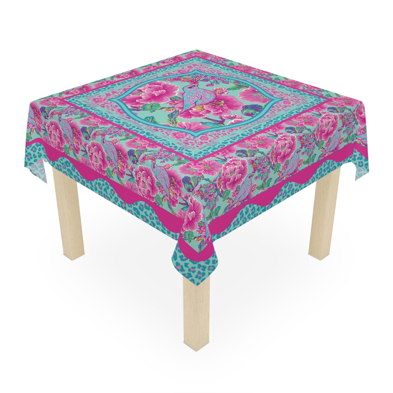 Home Textiles Direct - Tovaglia quadrata rosa per Mahjong con