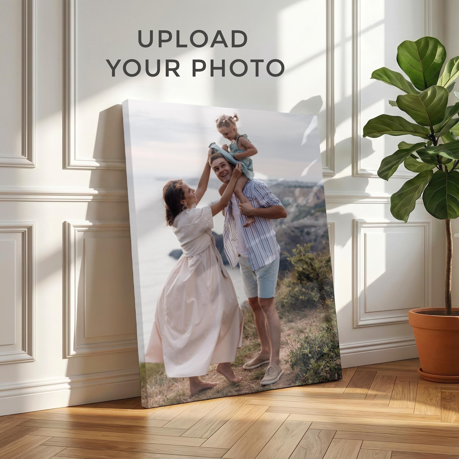Home Textiles Fabric - Tela Fotografica Personalizzata, Arte Murale Familiare