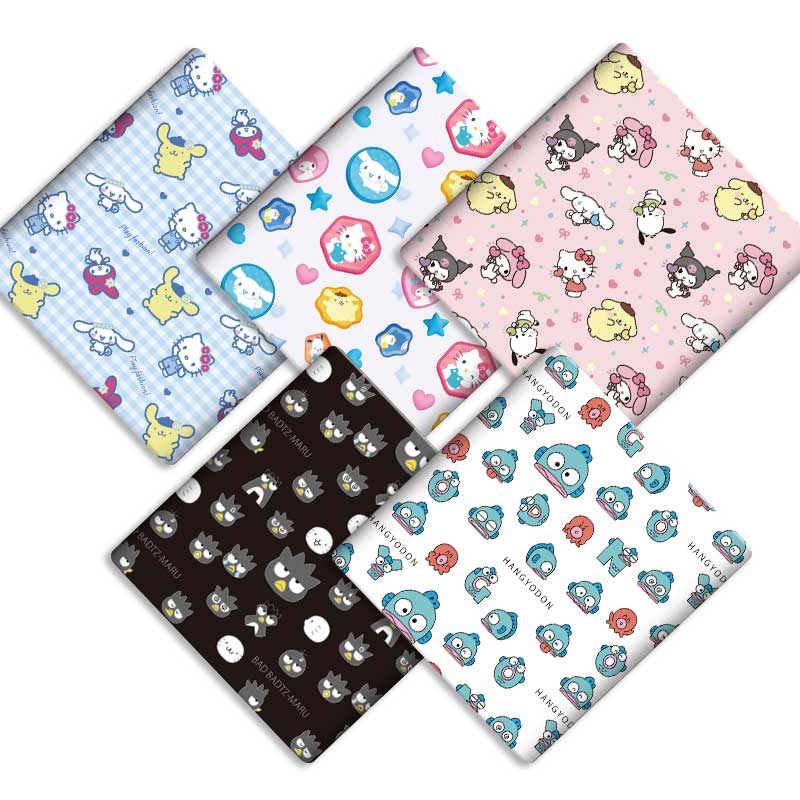 Hot Home Of Textiles - Tessuto Sanrio in poliestere e cotone,