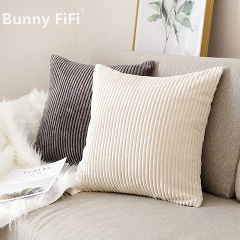 Pillow Cover 20X20 - Fodera per cuscino a righe in