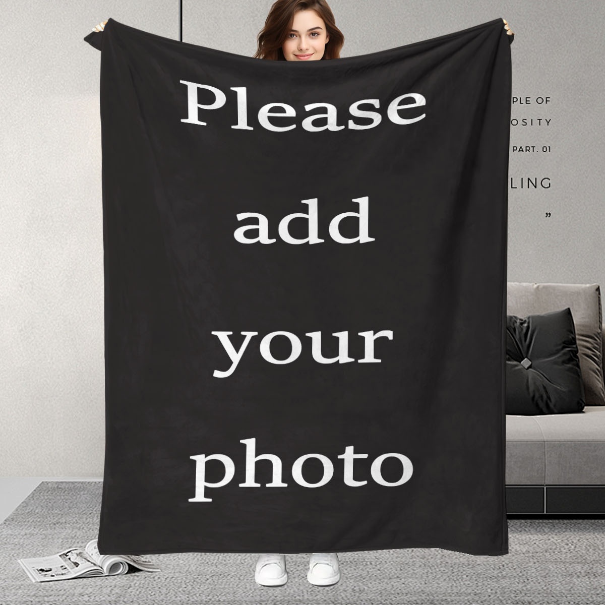 Home Textiles Images - Coperta in Pile Digitale Personalizzata, Adatta